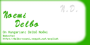 noemi delbo business card